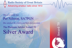 The Queen Elizabeth II Platinum Jubilee Award - Silver
