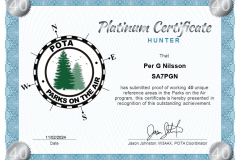 POTA Platinum Hunter - 100