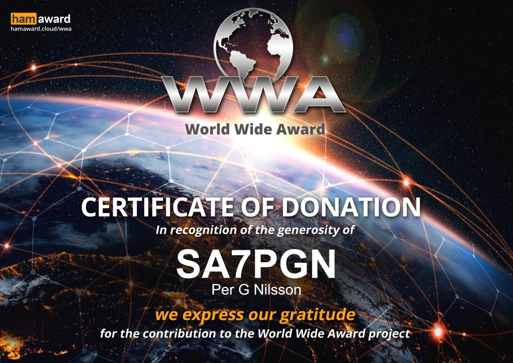SA7PGN donation 2025